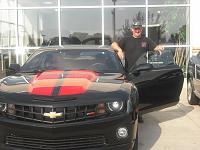 Picking up the just bought Camaro
