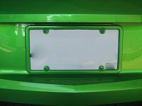 painted license plate cover