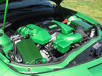 engine dress looking good! the more green the better...a tommy pike customs strut tower bar, (yes painted green) going in soon.