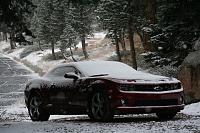 Camaro's first snow